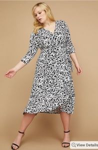 Lane Bryant Matte Jersey Wrap Dress